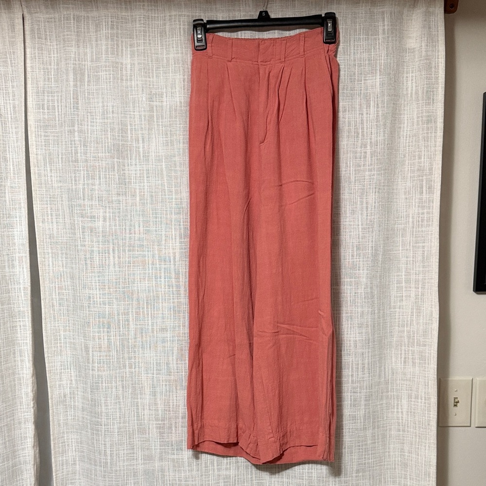 Z Supply Wide Leg Pants in Coral